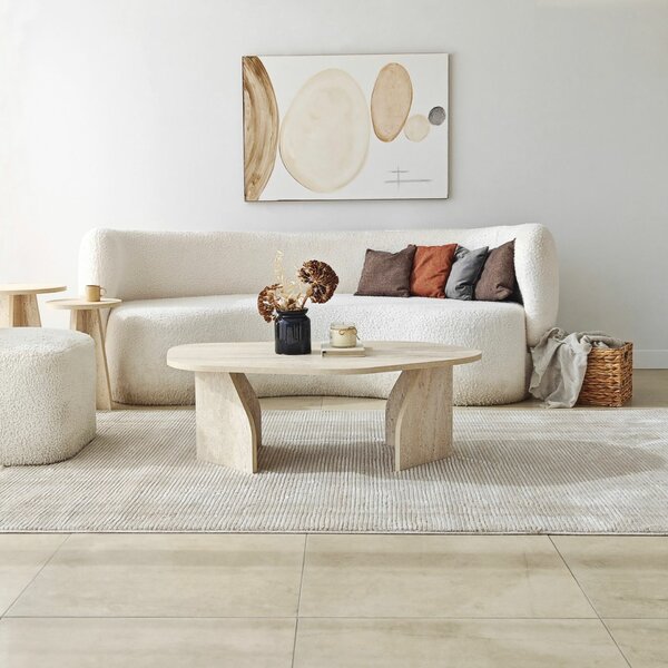 Hanah Home Dohányzóasztal Travertine Fume Nova - Travertine, Fume