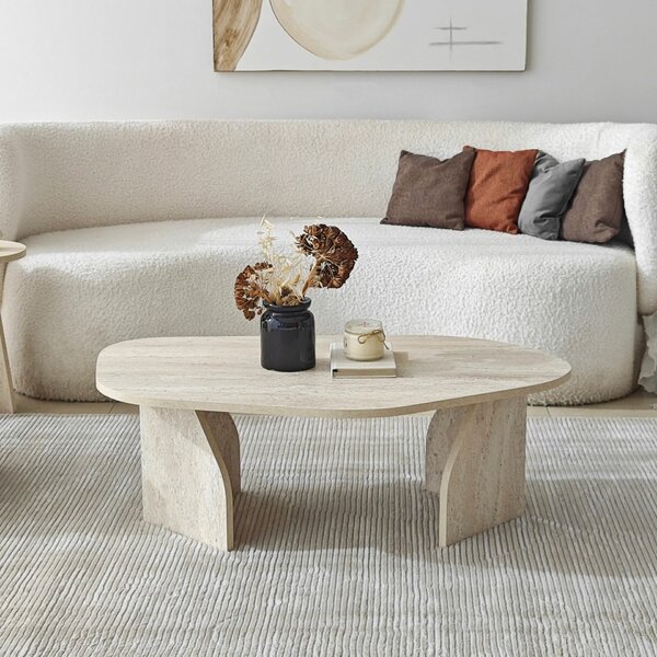Hanah Home Dohányzóasztal Travertine Fume Nova - Travertine, Fume