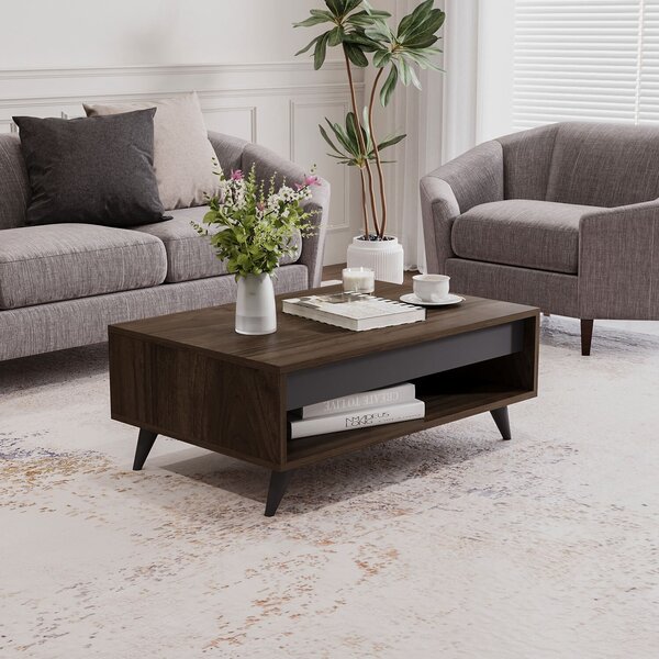 Hanah Home Coffee Table Walnut Century - Walnut