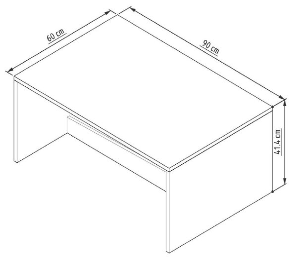 Hanah Home Coffee Table Sapphire Oak Lenna - Sapphire Oak