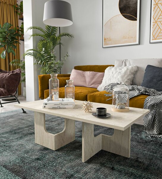 Hanah Home Coffee Table Travertine Terni - Travertine