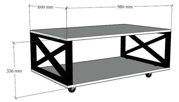 Hanah Home Coffee Table Atlantic Pine Refia