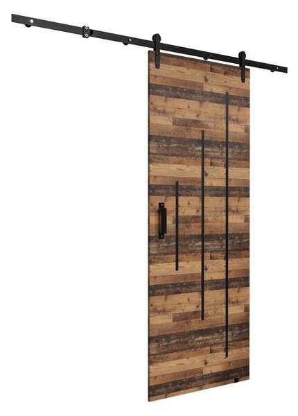 Tolóajtó LEONTINA 4 szerelvényekkel - 90 cm, régi stílusú