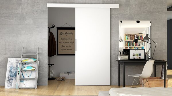 SKULEN 1 tolóajtó - 90 cm, fehér
