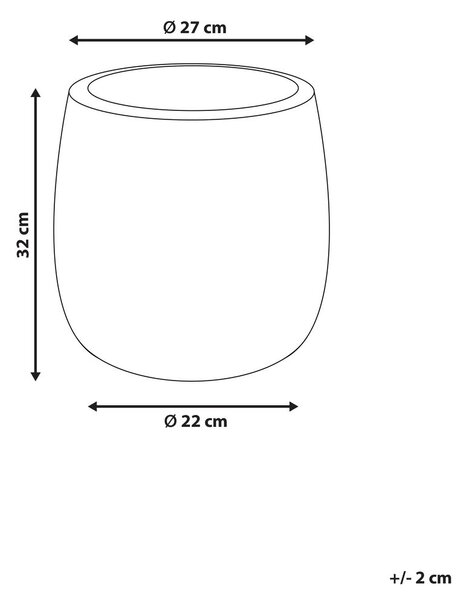 Virágcserép LIVADIA 27 cm Olivazöld