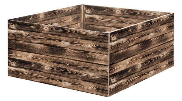 ATMOWOOD Fa magaságyás 120 x 120 x 60 cm - égetett felület