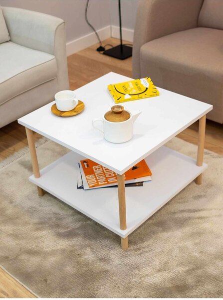 Hanah Home Coffee Table White Peka-0049 - White