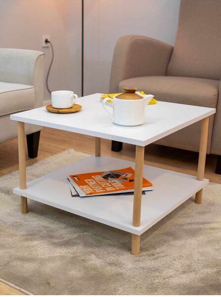 Hanah Home Coffee Table White Peka-0049 - White