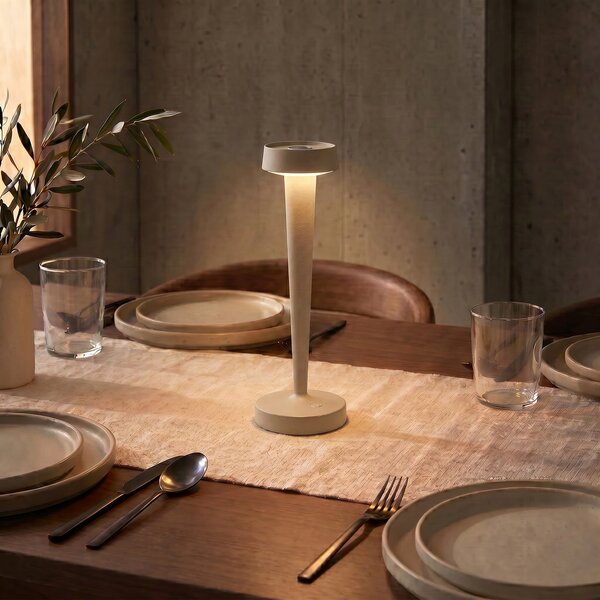 Kültéri Lámpa Lucande, Lea, dimmable, Bézs, Nappali, Fém, Modern
