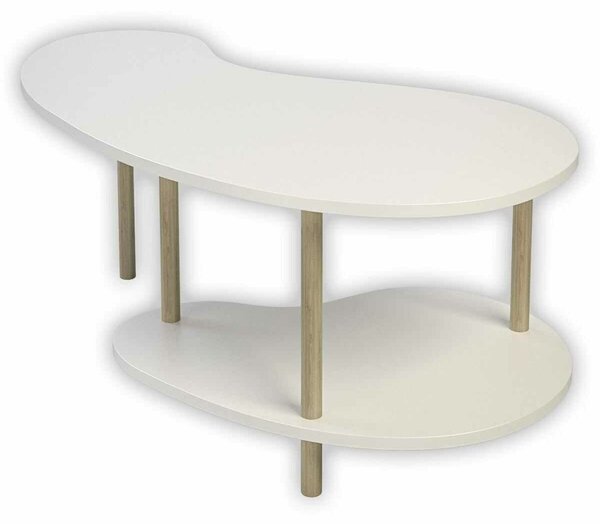 Hanah Home Dohányzóasztal Fehér Tölgy Peka-0021 - Fehér, Tölgy