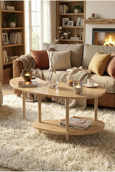 Hanah Home Sapphire Oak Dohányzóasztal Peka-0021 - Zafír tölgy