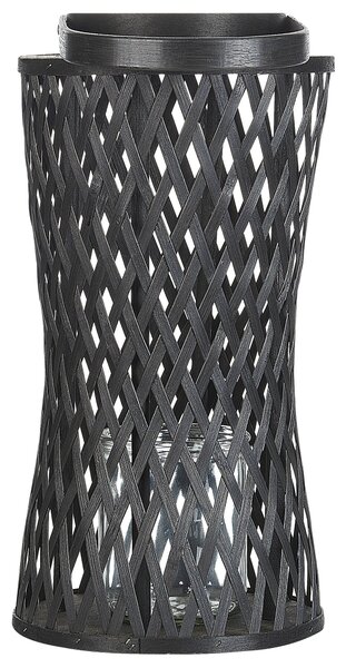 Lámpás MACTAN Bambusz 38 cm Fekete