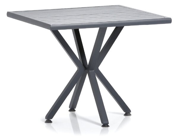 Samara kerti asztal 90x90 cm | Profil: antracit | Asztallap: alumínium