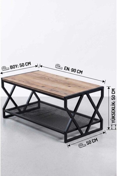 Hanah Home Coffee Table Lydia Black Peka9119