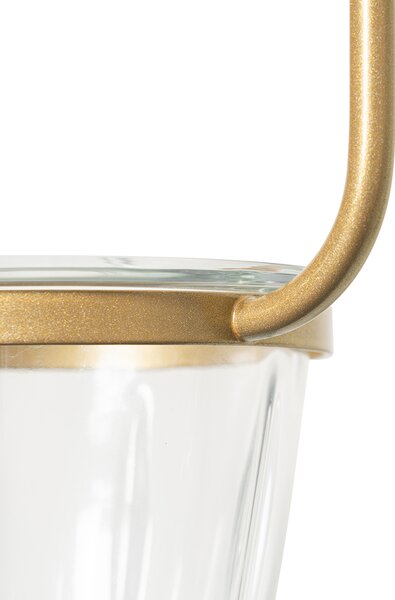 Art Deco függőlámpa arany fehér üveggel 3-lámpás - Isabella