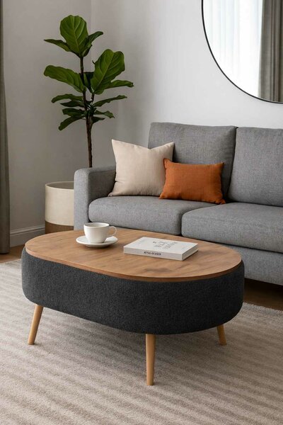 Hanah Home Coffee Table Anthracite Luno - Anthracite