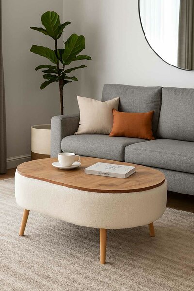 Hanah Home Dohányzóasztal Fehér Luno - Fehér