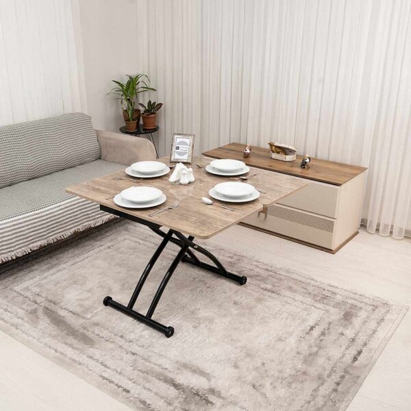 Hanah Home Mini Juppo Ext dohányzóasztal - antik fekete