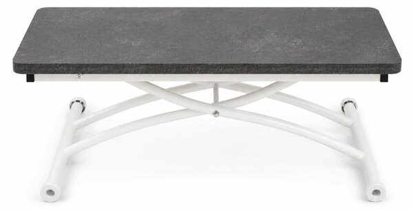 Hanah Home Dohányzóasztal BlackWhite Mini Juppo Ext - Fekete Sas, Fehér