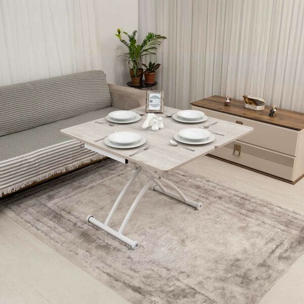 Hanah Home Lisbon Dohányzóasztal Mini Juppo Ext - Lisbon, fehér