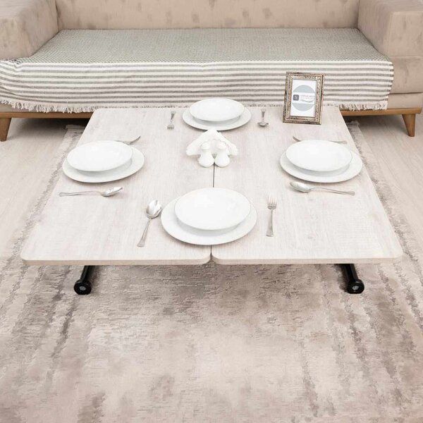 Hanah Home Lisbon dohányzóasztal Mini Juppo Ext, fekete