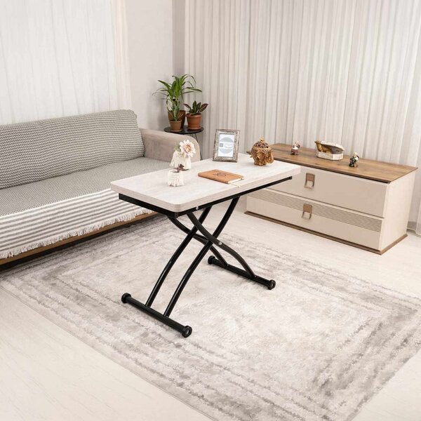 Hanah Home Lisbon dohányzóasztal Mini Juppo Ext, fekete