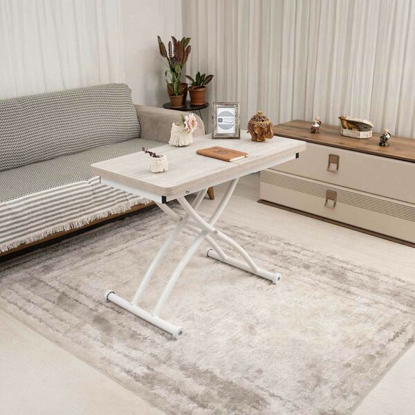 Hanah Home Lisbon Dohányzóasztal Mini Juppo Ext - Lisbon, fehér
