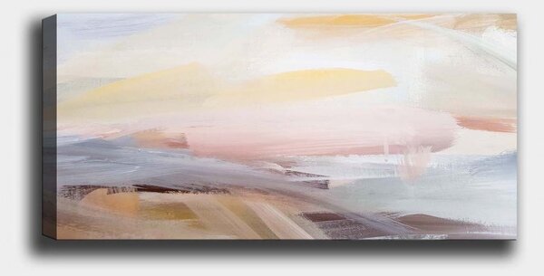 Többszínű fa falikép 50 x 120 cm