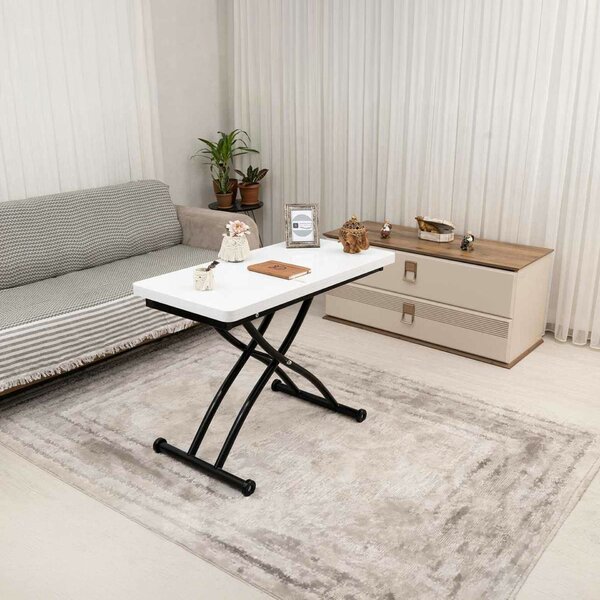 Hanah Home Mini Juppo Ext dohányzóasztal - fehér, fekete