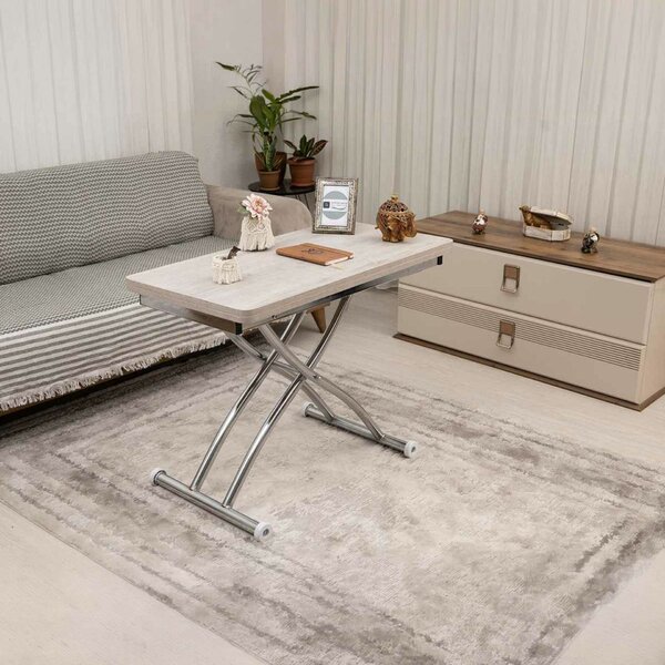 Hanah Home Lisbon dohányzóasztal, króm, Mini Juppo Ext - Lisbon, króm