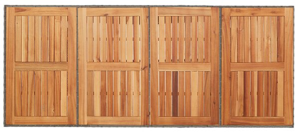 Kert étkező szett 7 pcs Szürke polirattan