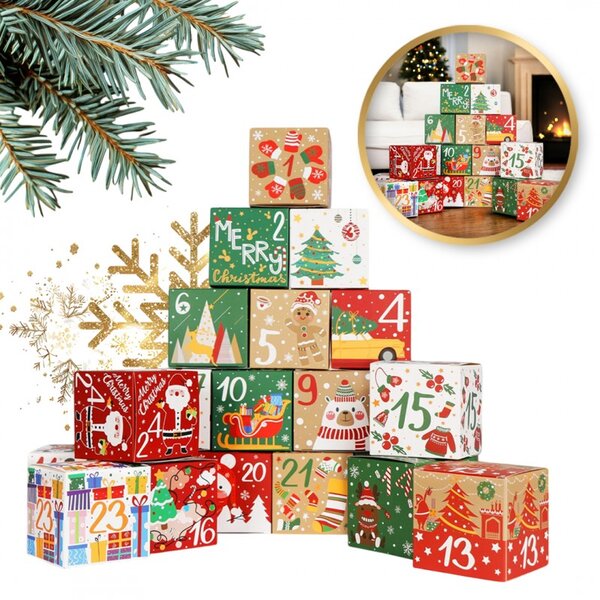 Adventi naptár BOXMAS DIY, 24 doboz