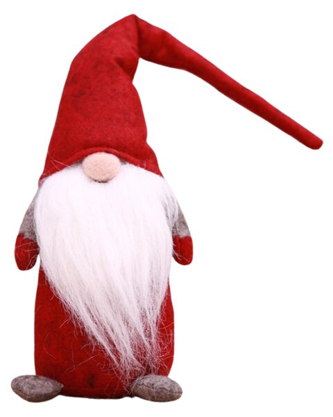 Karácsonyi manó HAPPY GNOME 44 cm, piros