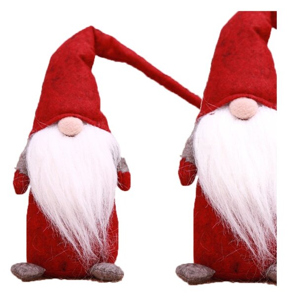 Karácsonyi manó HAPPY GNOME 44 cm, piros