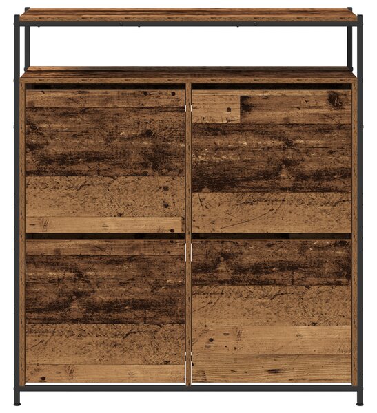 Cipőszekrény tárolóval Öreg fa 100 x 34 x 112 cm Faanyag
