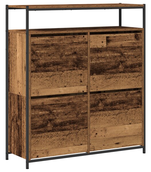 Cipőszekrény tárolóval Öreg fa 100 x 34 x 112 cm Faanyag