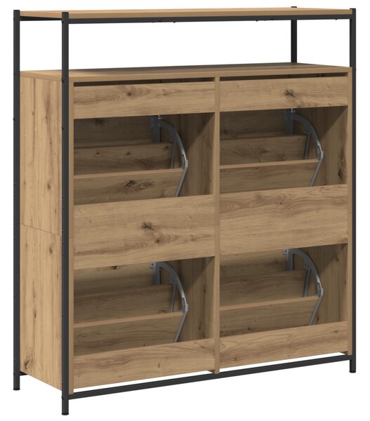 Cipőszekrény polcokkal Artisan tölgy 100 x 34 x 112 cm Faanyag