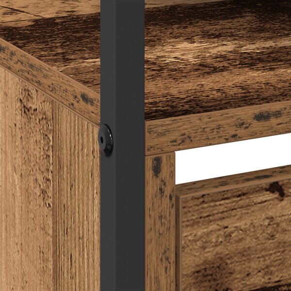 Cipőszekrény tárolóval Öreg fa 100 x 34 x 112 cm Faanyag
