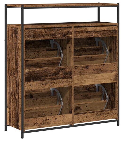 Cipőszekrény tárolóval Öreg fa 100 x 34 x 112 cm Faanyag