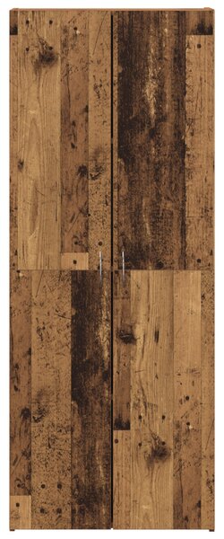 Magas Szekrény Régi Fa 60 x 32 x 153 cm - mérnöki fából készült