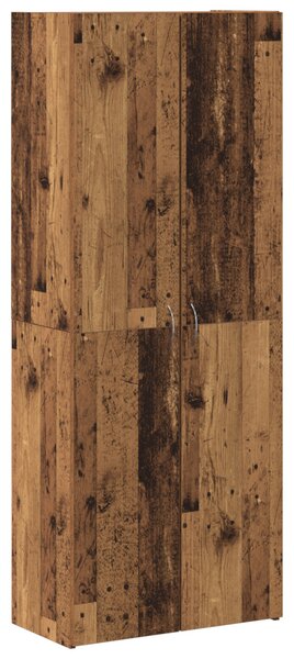 Magas Szekrény Régi Fa 60 x 32 x 153 cm - mérnöki fából készült