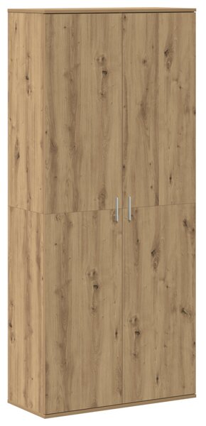 Highboard 80 x 35 x 180 cm Faanyag kézműves tölgy