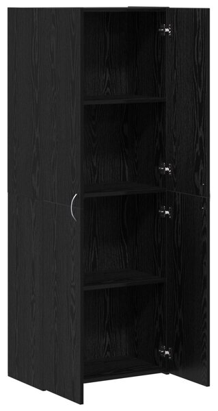 Irodai szekrény Fekete tölgy 60 x 32 x 152,5 cm Szerelt Fa