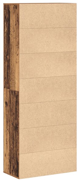Magas Szekrény Régi Fa 70x35x180 cm Műgyanta