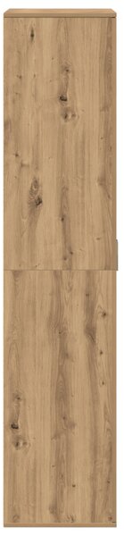 Highboard Kézműves Tölgy 80x39x178 cm Mérnöki Fa