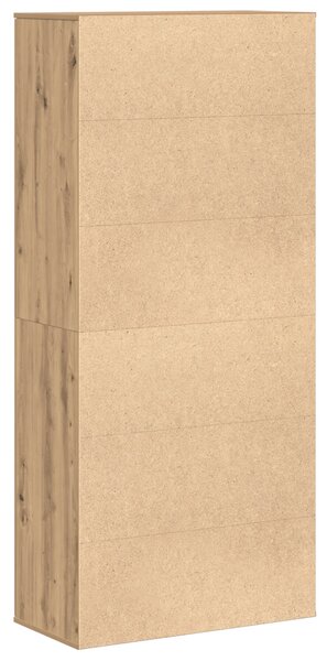 Highboard Kézműves Tölgy 80x39x178 cm Mérnöki Fa
