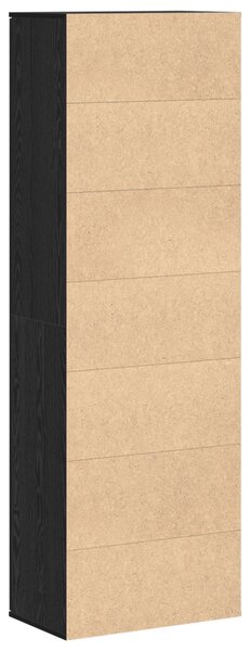 Fekete tölgy magas szekrény 60x35x180 cm Mérnöki fa