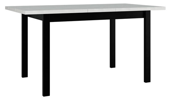 ELISEK 1 kinyitható étkezőasztal 120x80 cm - fehér / fekete