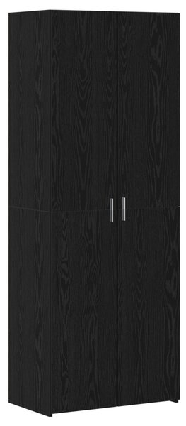 Fekete tölgy magas szekrény 70x42.5x185 cm Szerelt fa