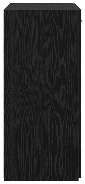 Tárolószekrény fekete tölgy 80x42,5x93,5 cm szerelt fa
